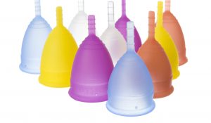 Lunette's menstrual cup comes in two size